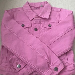 Kidpik pink jean jacket nwot